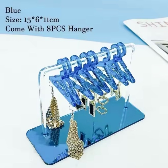 Blue Acrylic Jewelry Organizer - Picture 3 of 4